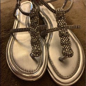 Antonio Melani Rhinestone Flat Sandal